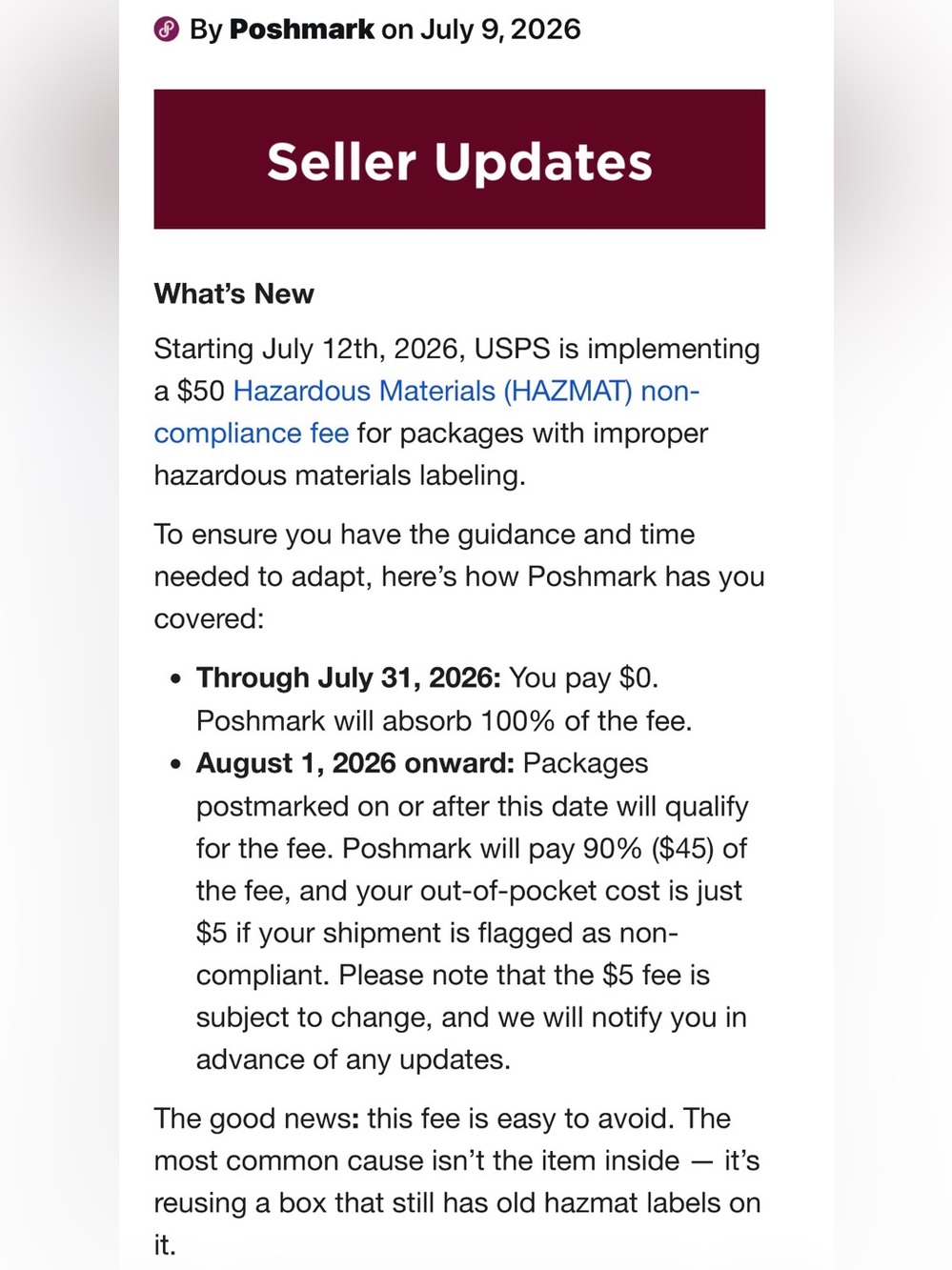 7/9 UPDATE ON BLOG SELLER EDUCATION & SUPPORT GROUP